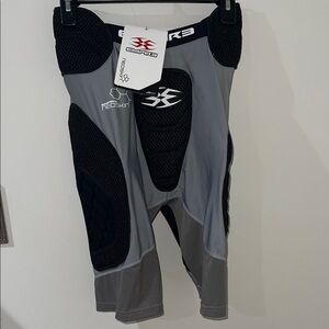 Empire Paintball Padded Shorts in Black and Gray